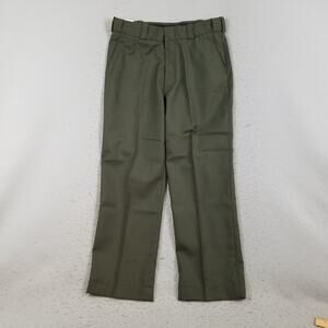 Spiewak Dress Pants Mens 36 Forest Green Wool Blend Uniform Trousers SPDU28